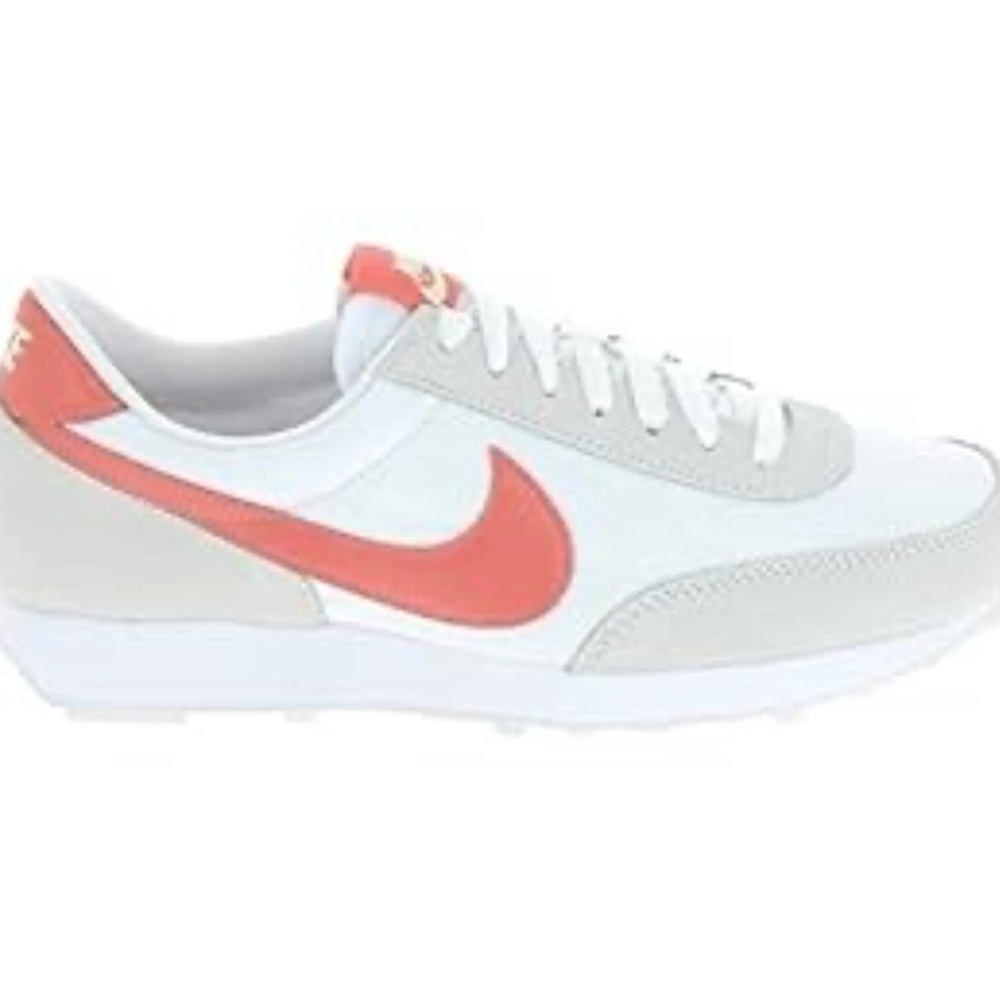 Nike White and Orange Daybreak Sneakers